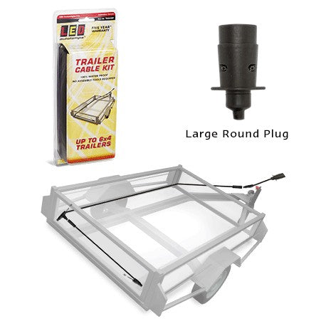 LED Autolamps TK6x4LR 6x4 Large Round Trailer Plug in Cable Kit