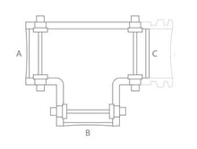IONNIC 9806121/10 T Piece C Hook Up Without Mounting Slot