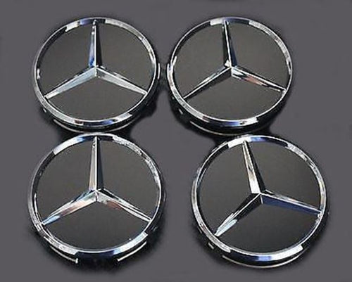 75mm Wheel Hub Centre Caps for Mercedes C180 C200 C300 C43 C63 AMG
