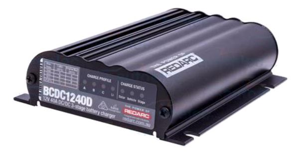REDARC Battery Charger 12V 40A 3 Stage Dual Input BCDC1240D