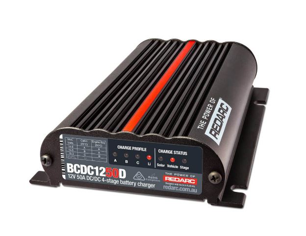 REDARC Battery Charger 12V 50A 4 Stage Dual Input BCDC1250D
