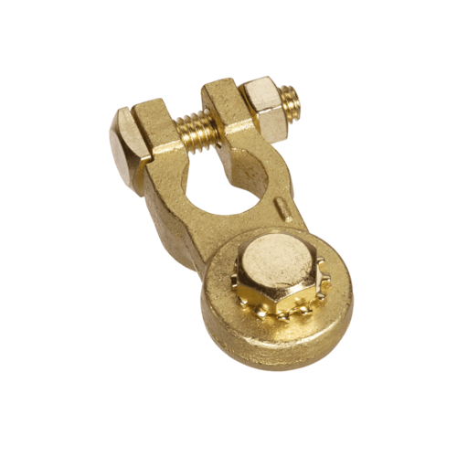 Projecta BT142H-N1 Brass Battery Terminal Negative – Heavy-Duty Bolt