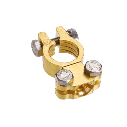 Projecta BT611-P10 Premium Battery Terminal Positive – Forged Brass Saddle