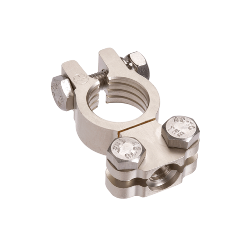 Projecta BT811-P1 Premium Battery Terminal Positive – Satin Forged Brass Saddle