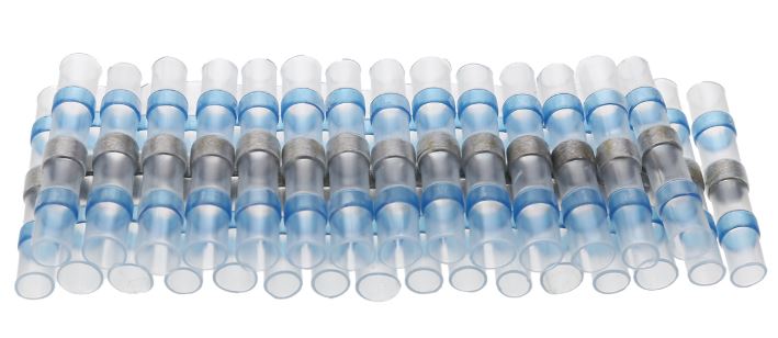 30 x Blue AWG16-14 Heat Shrink Solder Splice Butt Terminal Connector Heatshrink