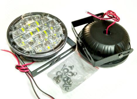 90mm LED Daytime Running Lamps - PAIR - 6000K