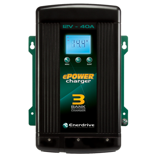 ENERDRIVE ePOWER 12V 40A Battery Charger EN31240 + Wiring Kit