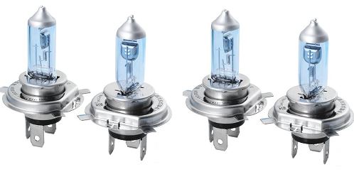 2 x Pairs 12V H4 100/90W Super White 5000K Car Headlight Helogen Globes Bulbs