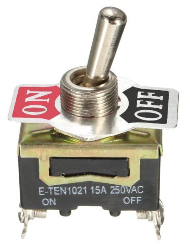 Heavy Duty Metal Toggle Switch - On / Off 12V 15 amp 250 Volt