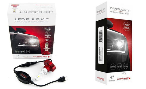 JW Speaker H7 LED CANBUS Headlight Low Kit White 6200k For Holden VF Commodore