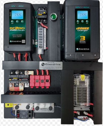 Enerdrive 40A AC and DC DIY Installation Kit, With ePRO Plus Battery Monitor (K-AGM-Board-E)