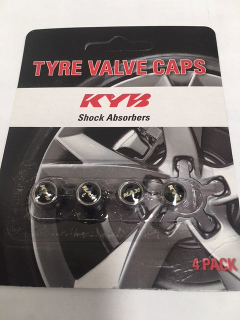 KYB Logo Tyre Valve Caps - Set of 4