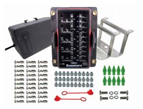 PROLEC 10 WAY FUSE & RELAY BLOCK BOX HOLDER KIT MINI BLADE CARAVAN DUAL BATTERY
