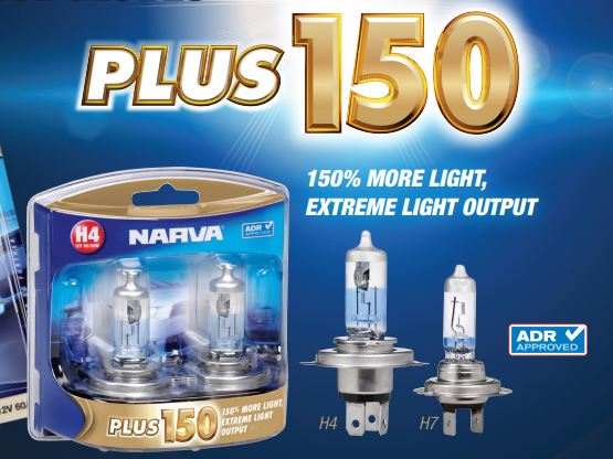 Narva Plus 150 Headlight Globes - H4 12 Volt 60W55 48382BL2 - PAIR