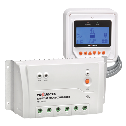 Projecta SC330D Automatic 12/24V 30A 4 Stage Solar Charge Premium Controller wit