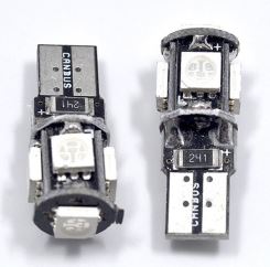 T10 CANBUS LED W5W 6000K XENON HID WHITE LIGHT PARKER WHITE BULB Pair